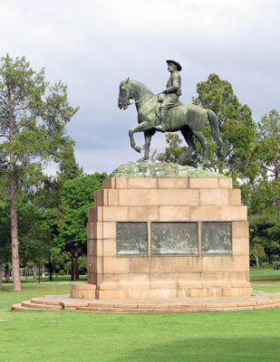 Louis Botha statue In front of Union Buildings., Pretoria, South Africa 2013